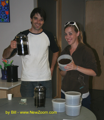 Fair trade coffee on offer at a CSA